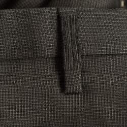 Boss By Hugo Boss Charcoal Grey Micro Checked Wool The Grand/Central US Suit L 