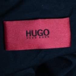 مملوكة مسبقًا جاكيت بوس باي هوغو بوس لودين جلد بني بسحاب أمامي مقاس كبير