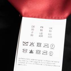 مملوكة مسبقًا جاكيت بوس باي هوغو بوس لودين جلد بني بسحاب أمامي مقاس كبير