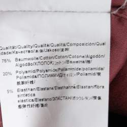 قميص بوس باي هوغو بوس قطن بني محمر سترتش مكسم قصة إعتيادية جيرالد مقاس كبير جدا