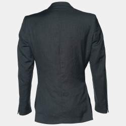 Pre Owned Boss By Hugo Boss Grey Super 140s Wool Blazer XL