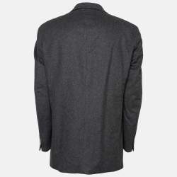 Pre Owned بليزر بوس باي هوغو بوس صوف رمادي فينتدج مقاس كبير جدا