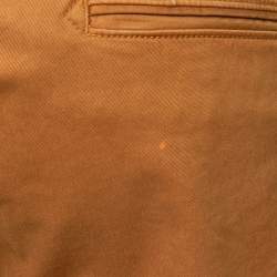 Pre Owned Boss By Hugo Boss Mustard Cotton Slim Fit Jeans M Waist 34"