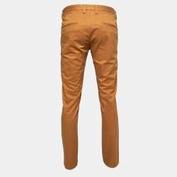 Pre Owned Boss By Hugo Boss Mustard Cotton Slim Fit Jeans M Waist 34"