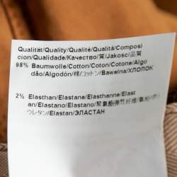 Pre Owned Boss By Hugo Boss Mustard Cotton Slim Fit Jeans M Waist 34"