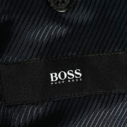 Boss By Hugo Boss Blue Grey Wool James 4/Sharp 6 Blazer 2XL