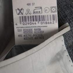 Pre Owned Boss By Hugo Boss Vintage Grey Linen Single-Breasted Soldini Blazer L