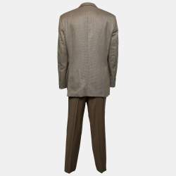 Boss By Hugo Boss Vintage Brown Wool DaVinci Blazer/Hooker Trousers Suit XL
