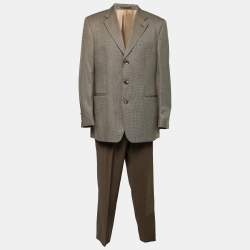 Boss By Hugo Boss Vintage Brown Wool DaVinci Blazer/Hooker Trousers Suit XL