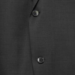 مملوكة مسبقًا Boss By Hugo Boss Dark Grey Wool Single-Breasted Pasini/Movie1 Suit 3XL  