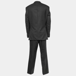 مملوكة مسبقًا Boss By Hugo Boss Dark Grey Wool Single-Breasted Pasini/Movie1 Suit 3XL  