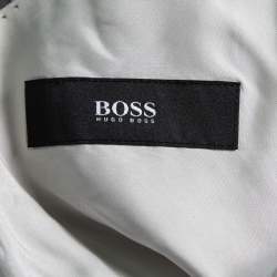 Boss by Hugo Boss Vintage Grey Striped Wool Single-Breasted Gable/Vegas Suit XL
