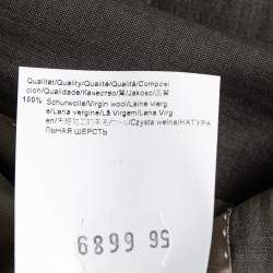 Pre Owned Boss By Hugo Boss Grey Wool Single-Breasted Pasolini1/Movie1 Suit 3XL