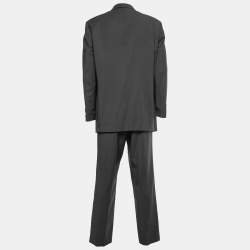 Boss By Hugo Boss Vintage Grey Wool Single-Breasted Einstein/Sigma Suit XL