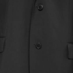 Pre Owned Boss By Hugo Boss Black Wool Single-Breasted Pasolini1/Movie1 Suit 3XL    