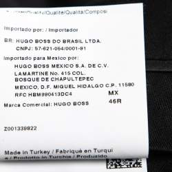 Pre Owned Boss By Hugo Boss Black Wool Single-Breasted Pasolini1/Movie1 Suit 3XL    