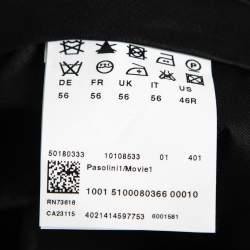 Pre Owned Boss By Hugo Boss Black Wool Single-Breasted Pasolini1/Movie1 Suit 3XL    