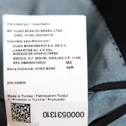 Pre Owned Boss By Hugo Boss Black Wool Single-Breasted Pasolini1/Movie1 Suit 3XL    