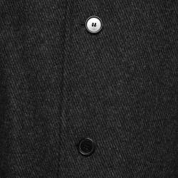 Pre Owned Boss by Hugo Boss Charcoal Grey Wool Sintrax4 Coat L