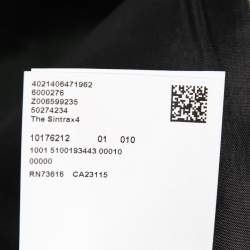 Pre Owned Boss by Hugo Boss Charcoal Grey Wool Sintrax4 Coat L