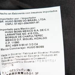 Pre Owned Boss by Hugo Boss Charcoal Grey Wool Sintrax4 Coat L