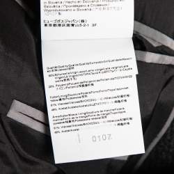 Pre Owned Boss by Hugo Boss Charcoal Grey Wool Sintrax4 Coat L