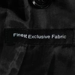 Pre Owned Boss by Hugo Boss Charcoal Grey Wool Sintrax4 Coat L