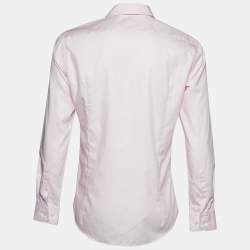 مملوكة مسبقًا Boss Hugo Boss Pink Cotton Easy Iron Regular Fit Shirt M