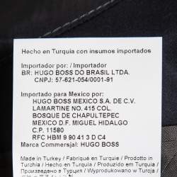 Pre Owned Boss By Hugo Boss Navy Blue Cotton Single-Breasted Huge3/Genius2 Blazer L