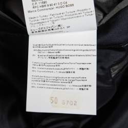 Pre Owned Boss By Hugo Boss Navy Blue Cotton Single-Breasted Huge3/Genius2 Blazer L