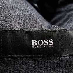 Pre Owned Boss By Hugo Boss Navy Blue Synthetic Hooded Nielson Blazer M