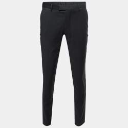 Boss By Hugo Boss Black Wool Crepe Trousers S