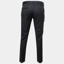 Boss By Hugo Boss Black Wool Crepe Trousers S