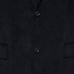 Pre Owned Boss By Hugo Boss Black Corduroy Mazille X Blazer L