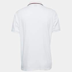 Pre Owned Boss By Hugo Boss White Cotton Polo T-Shirt XL