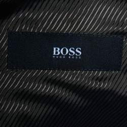 مملوكة مسبقًا Boss By Hugo Boss Brown Striped Wool & Cashgora Crowley Blazer L