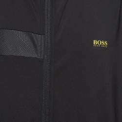 Boss by Hugo Boss Black Jersey Saggytech Zip Up Sweatshirt 3XL