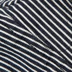 Pre Owned Boss By Hugo Boss Navy Blue/White Striped Cotton Double Breasted Blazer M