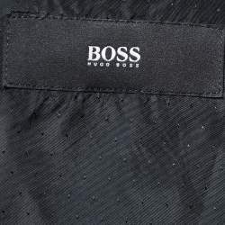 مملوكة مسبقًا Boss By Hugo Boss Black Wool & Satin Lapel Tuxedo Blazer L