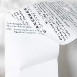 مملوكة مسبقًا Boss By Hugo Boss White Cotton Full Sleeve Regular Fit Easy Iron Shirt M