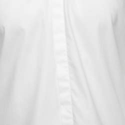 Pre Owned Boss By Hugo Boss White Cotton Slim Fit Shirt L