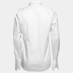 Pre Owned Boss By Hugo Boss White Cotton Slim Fit Shirt L