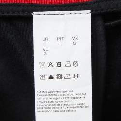 Pre Owned Boss By Hugo Boss Black Knit Drawstring Lounge Pants L