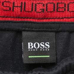 Pre Owned Boss By Hugo Boss Black Knit Drawstring Lounge Pants L