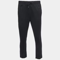 Pre Owned Boss By Hugo Boss Black Knit Drawstring Lounge Pants L