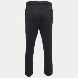Pre Owned Boss By Hugo Boss Black Knit Drawstring Lounge Pants L