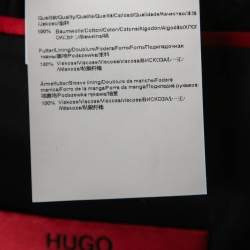 Pre Owned Boss By Hugo Boss Navy Blue Velvet Extra Slim Single Breasted Blazer L 