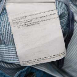 مملوكة مسبقًا Boss By Hugo Boss Blue Cotton Straight Leg Pants L