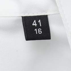 Pre Owned Boss by Hugo Boss White Cotton Round Neck Slim Fit Shirt L