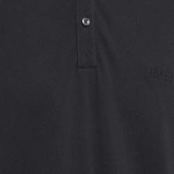 Pre Owned Boss By Hugo Boss Black Cotton Pique Polo T-Shirt XXL